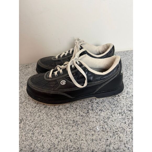 Men’s Dexter Turbo 2 Bowling Shoes Black White Slide-Rite Sole Size 11M - Picture 3 of 5